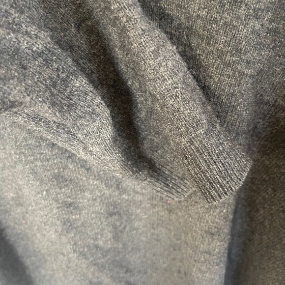 Jos A Bank Sweater X Large Brown  Shawl Collar Lambs Wool Wood Button - Picture 4 of 7